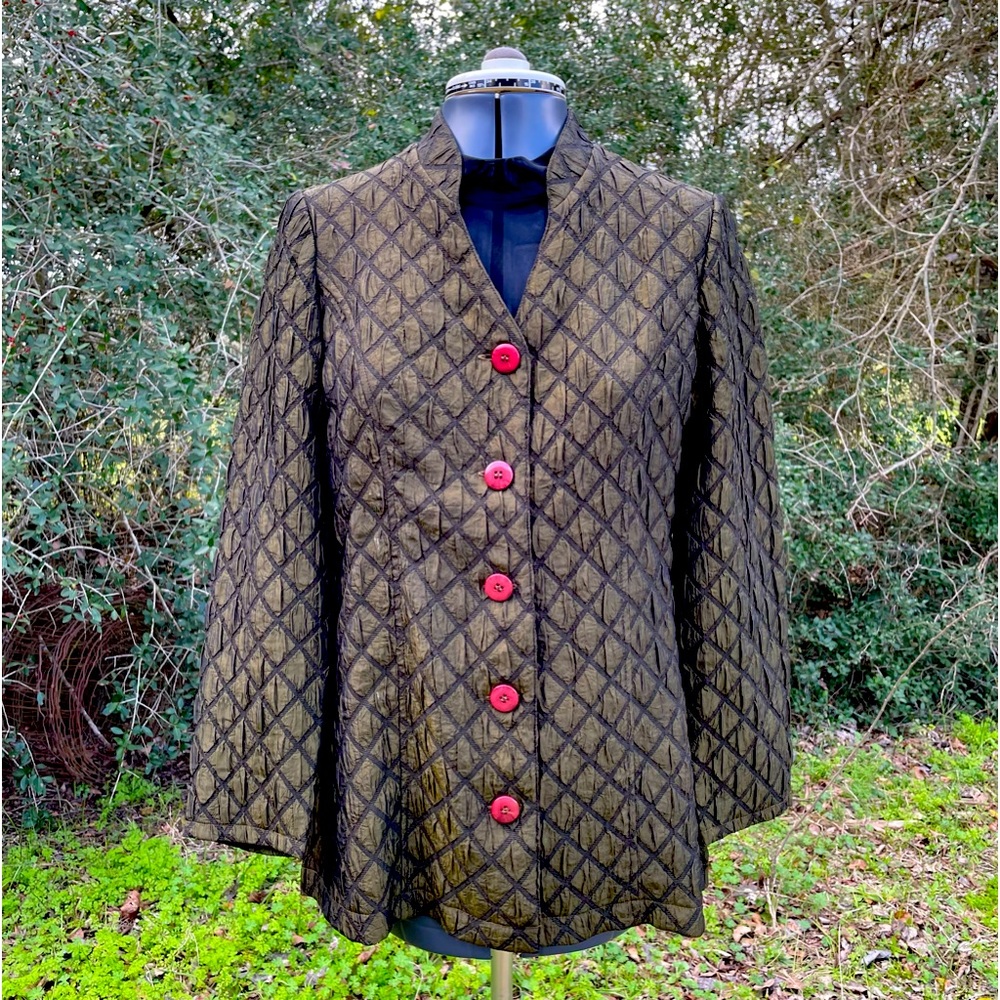 ColdWater Creek- Army Green Jacket Sz 8P